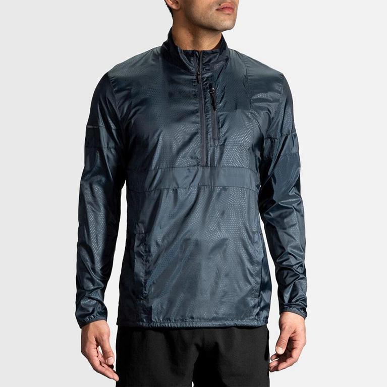 Brooks Lsd Pullover - Chaquetas Hombre - Azules (VJ1659048)